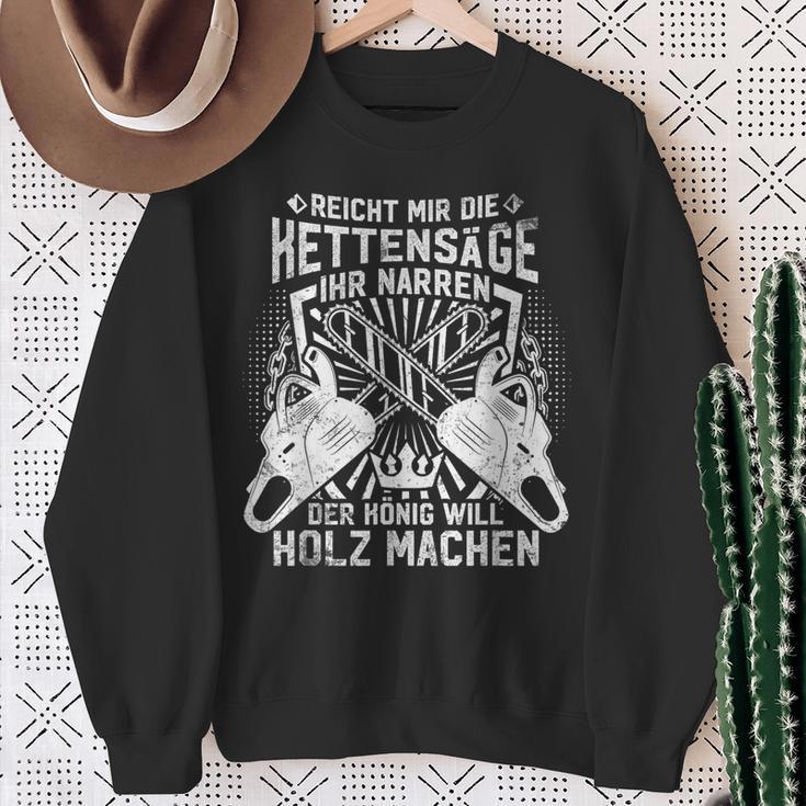 Woodcutter Forestry Chainsaw Slogan Sweatshirt Geschenke für alte Frauen