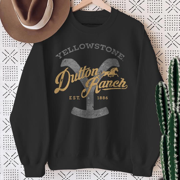 Yellowstone Dutton Ranch Est 1886 Iconic Logo Team Style Sweatshirt Geschenke für alte Frauen