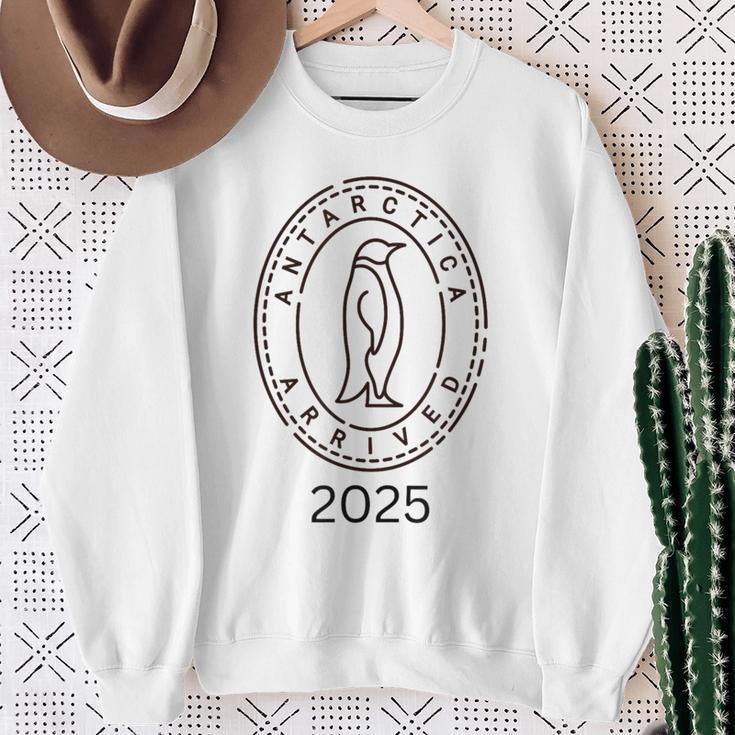 Angekommen In Der Antarctic 2025 Gray Sweatshirt Geschenke für alte Frauen