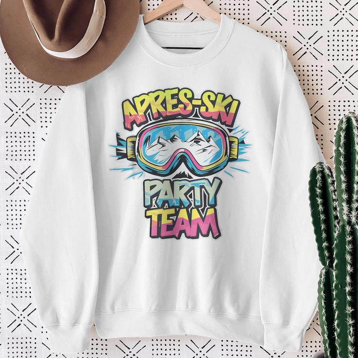 Apres Ski Party Team Lustges Hütten Party Urlaubs Outfit Sweatshirt Geschenke für alte Frauen