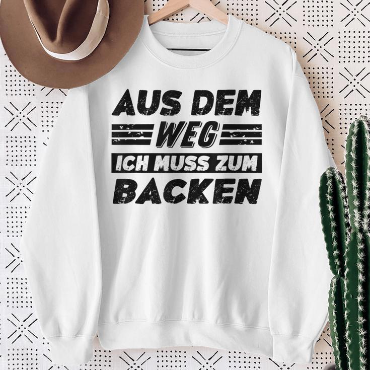 Backen Hobby Lustiger Backen Spruch Sweatshirt Geschenke für alte Frauen