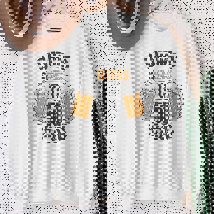 Cheers And Beers To 50 Years Sweatshirt Gifts for Old Women