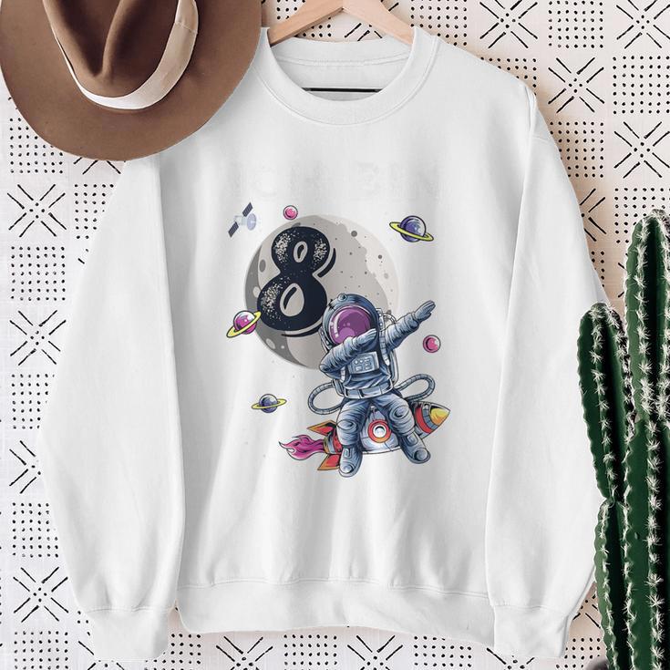 Children's Astronaut 8Th Birthday Boys 8 Years Space Astronomy Sweatshirt Geschenke für alte Frauen