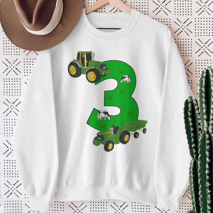 Children's Birthday 3 Years Tractor Tractor 3Rd Birthday Sweatshirt Geschenke für alte Frauen