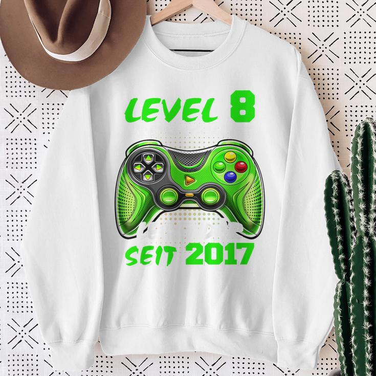 Children's Level 8 Birthday Boy Gamer 2017 8Th Birthday Sweatshirt Geschenke für alte Frauen