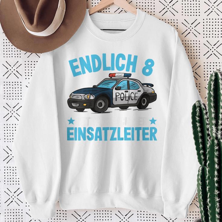 Children's Police 8 Years Boys Police 8Th Birthday Sweatshirt Geschenke für alte Frauen