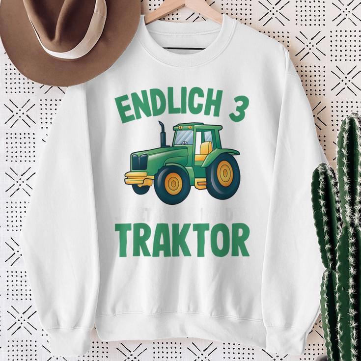 Children's Tractor Boys 3 Years 3Rd Birthday Boys Tractor Sweatshirt Geschenke für alte Frauen