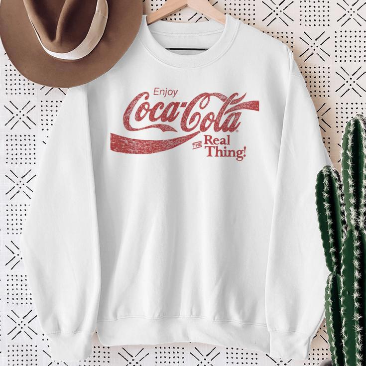 Coca Cola The True Blue Sweatshirt Geschenke für alte Frauen