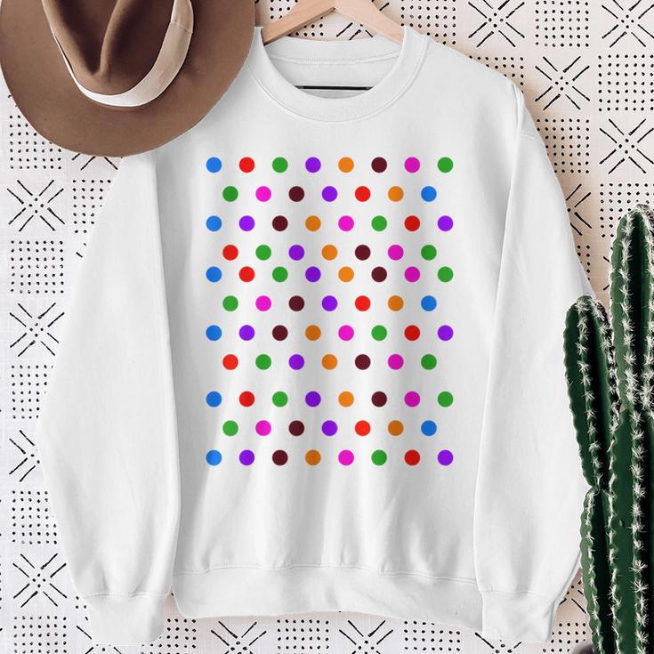 Colourful With Polka Dots S Sweatshirt Geschenke für alte Frauen