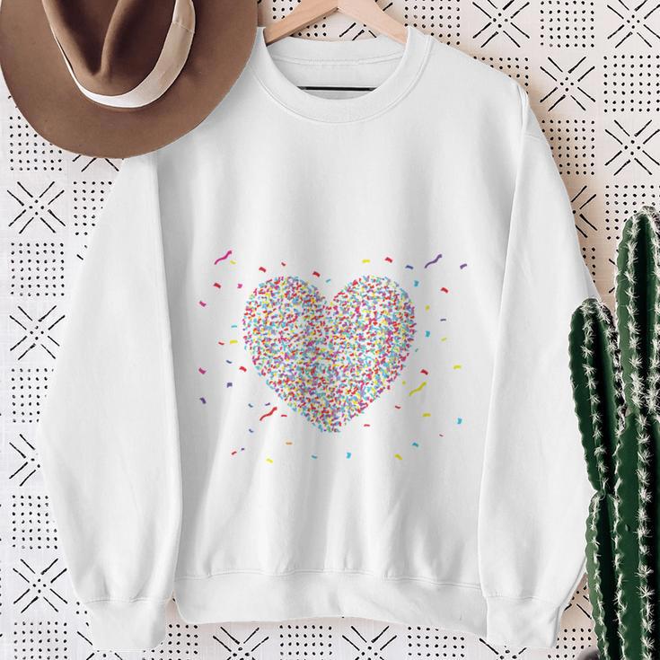 Confetti In The Heart Fancy Dress Carnival Confetti Costume Outfit Sweatshirt Geschenke für alte Frauen