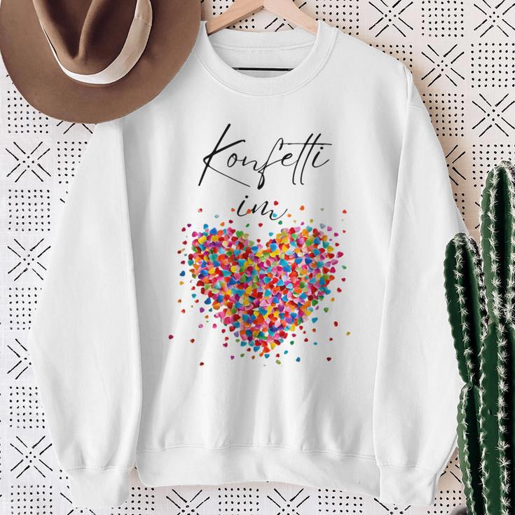 Confetti In The Heart Fancy Dress Carnival Costume Replacement Sweatshirt Geschenke für alte Frauen