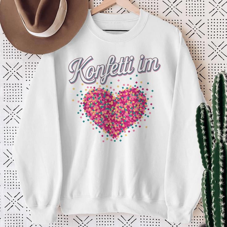 Confetti In The Heart Fancy Dress Carnival Confetti Costume Sweatshirt Geschenke für alte Frauen