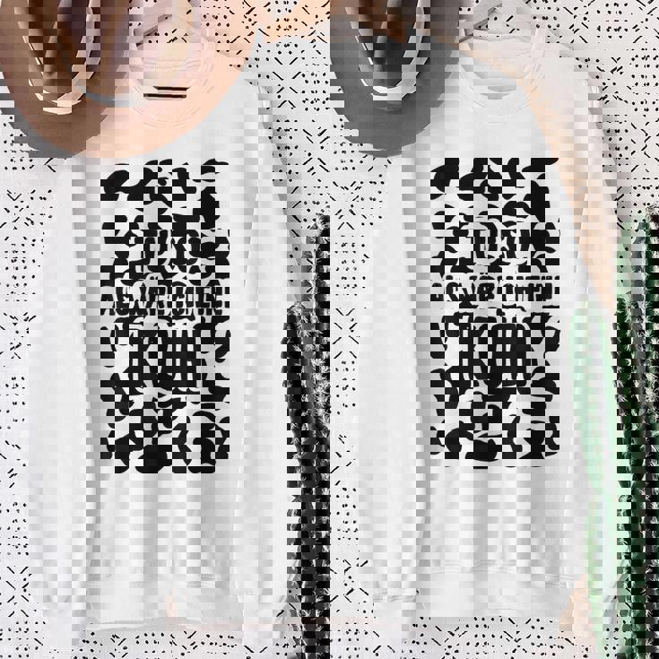 Cow Costume Carnival Fancy Dress Sweatshirt Geschenke für alte Frauen