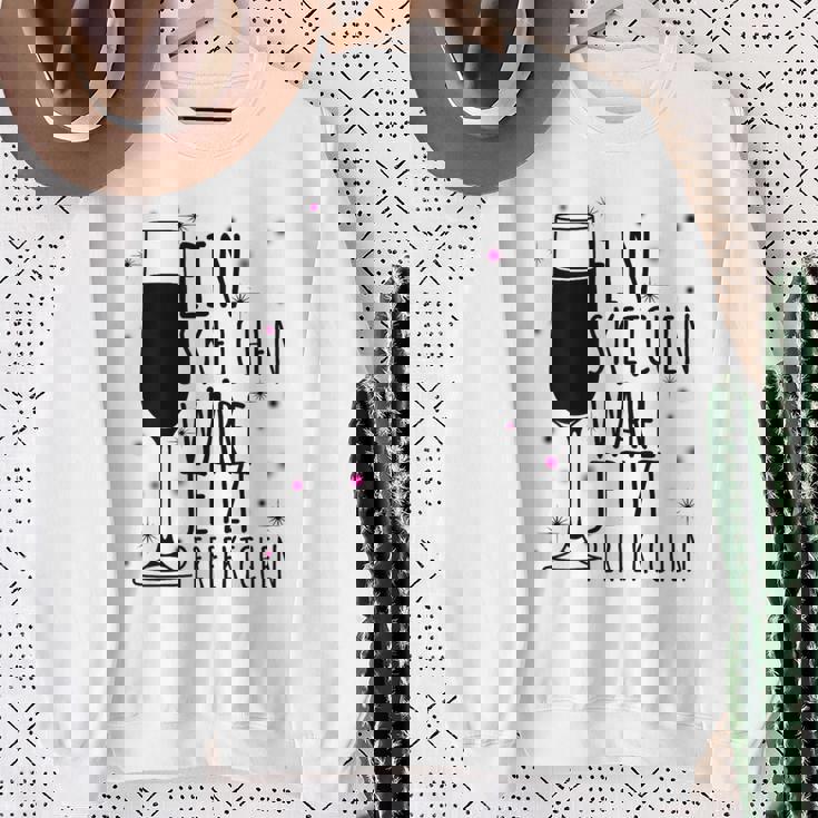 Ein Sektchen Wäre Jetzt Perfektchen Sekt Jga Fun Trink Sweatshirt Geschenke für alte Frauen