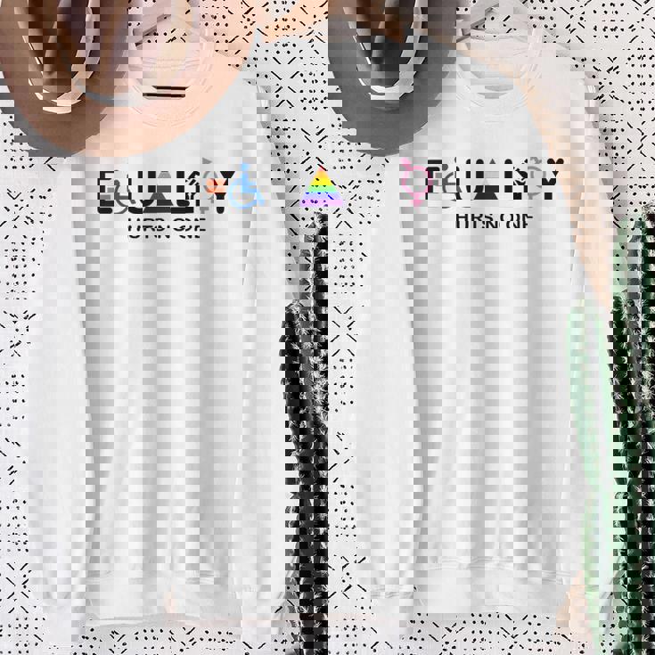 Equality Hurts No One Equal Rights Sweatshirt Gifts for Old Women