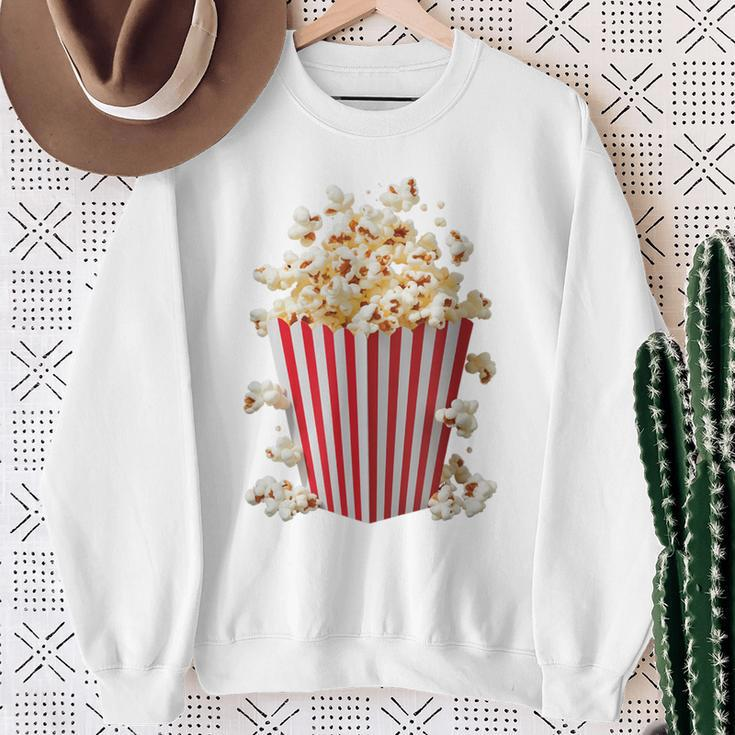 Fancy Dress & Carnival Retro Popcorn Costume Blue Sweatshirt Geschenke für alte Frauen