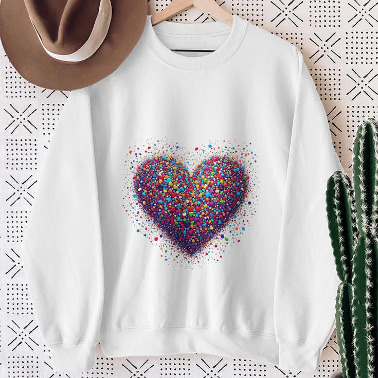 Fancy Dress Costume Confetti In The Heart Carnival Sweatshirt Geschenke für alte Frauen