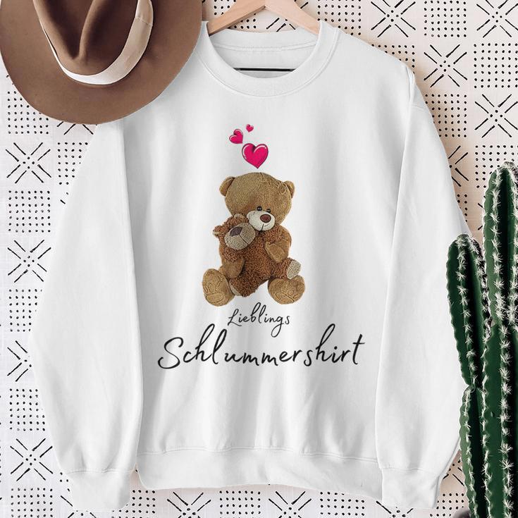 Favourite Teddy Bear Sleep With Heart Pyjamas Teddy Sweatshirt Geschenke für alte Frauen