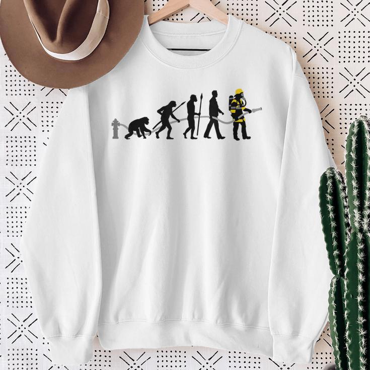 Fire Brigade Evolution Coolintage Retro Sweatshirt Geschenke für alte Frauen