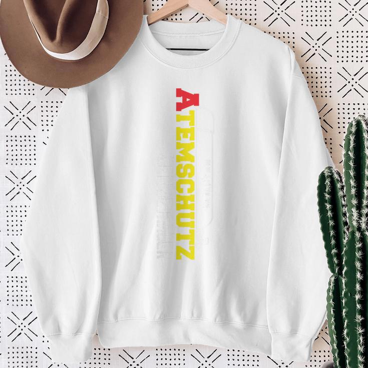 Fire Brigade Respirator Equipment Bearer Back Print Sweatshirt Geschenke für alte Frauen