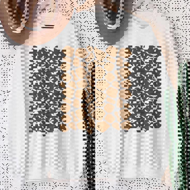 Giraffe Print Lazy Halloween Costume Idea Sweatshirt Gifts for Old Women