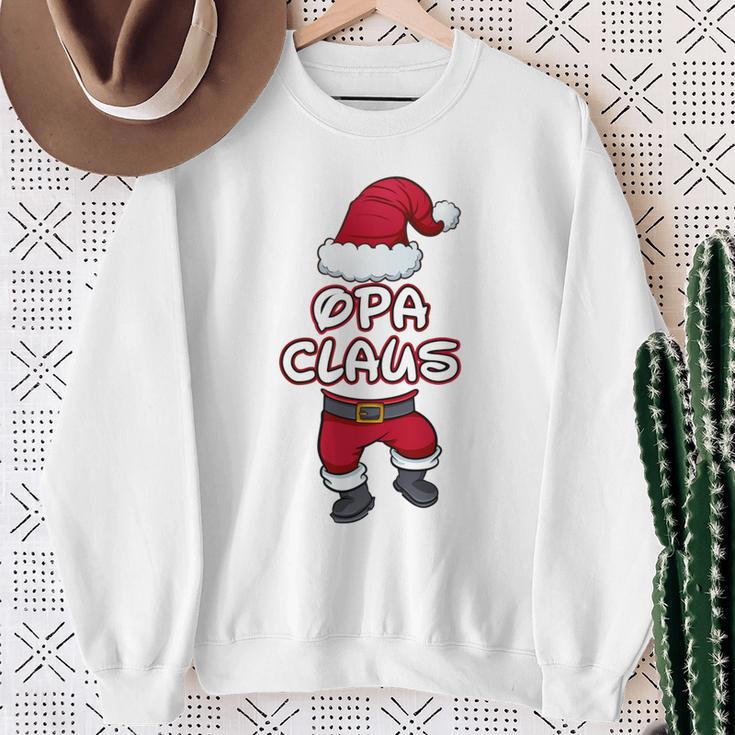 Grandpa Claus Christmas Family Partner Look Santa Claus Long-Sleeved Sweatshirt Geschenke für alte Frauen