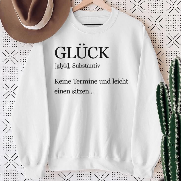 Happiness Definition No Appointments And Easy To Sit Sweatshirt Geschenke für alte Frauen