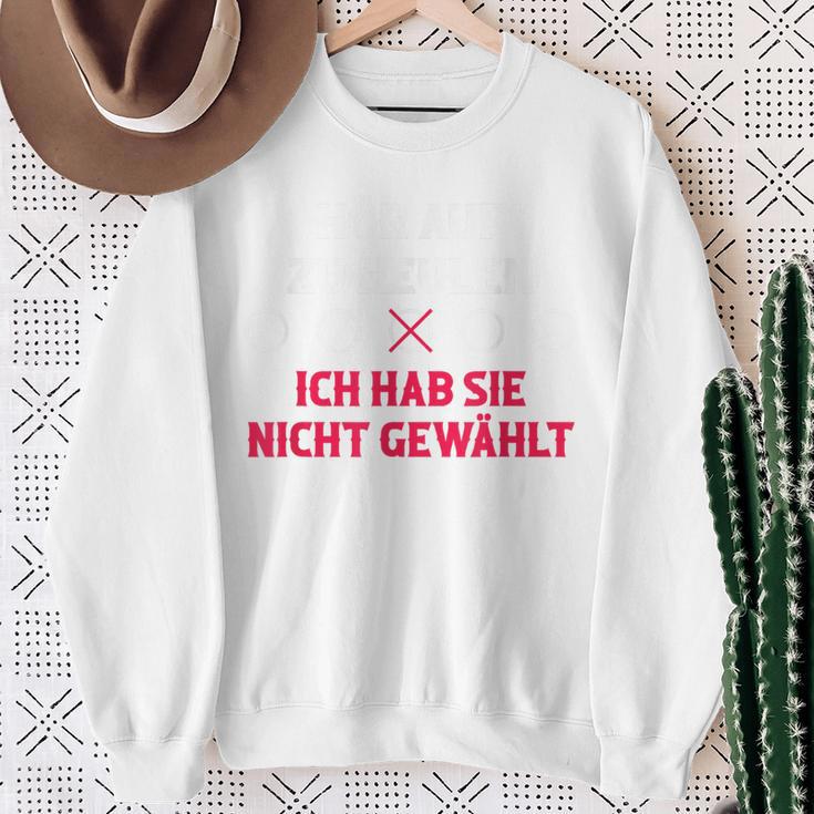 Hör Auf Zu Heulen Ich Hab Sie Nicht Gewählt Blue Sweatshirt Geschenke für alte Frauen