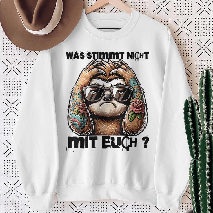 Ich Hasse Menschen Was Stimmt Denn Mit Dir Nicht Sweatshirt Geschenke für alte Frauen