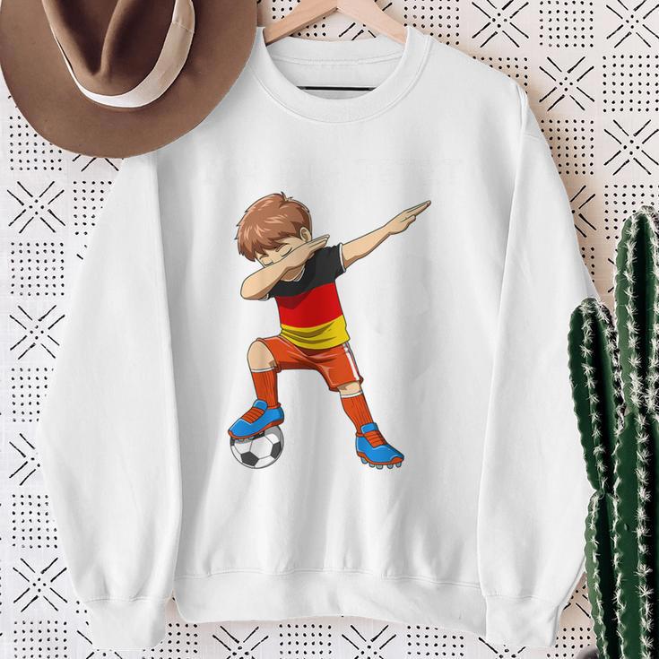 Kinder 9 Geburtstag Fußball Deutschland 9 Jahre Junge Geschenk Sweatshirt Geschenke für alte Frauen