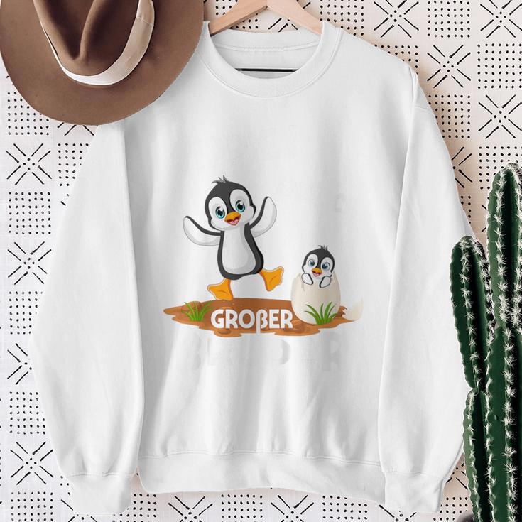 Kinder Endlich Großer Bruder Son Sibling Penguin Sweatshirt Geschenke für alte Frauen