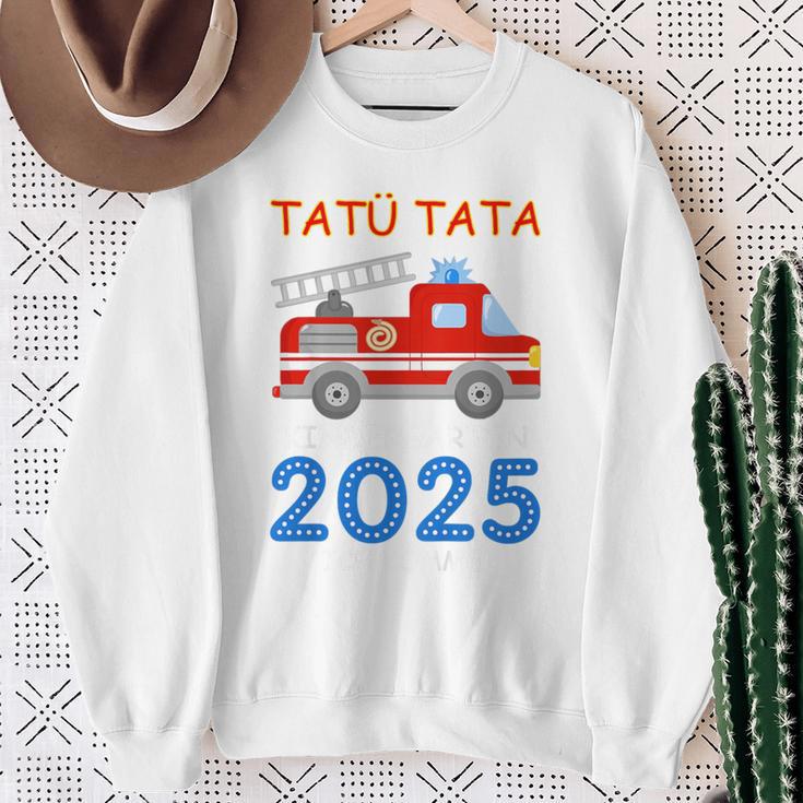 Kinder Feuerwehr Kindergarten 2025 Ich Komme Tatü Tata Kiga Kita Sweatshirt Geschenke für alte Frauen