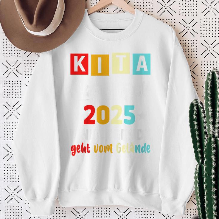 Kinder Kita Abgänger 2025 Schulkind Einschulung Schule Letzter Tag Sweatshirt Geschenke für alte Frauen