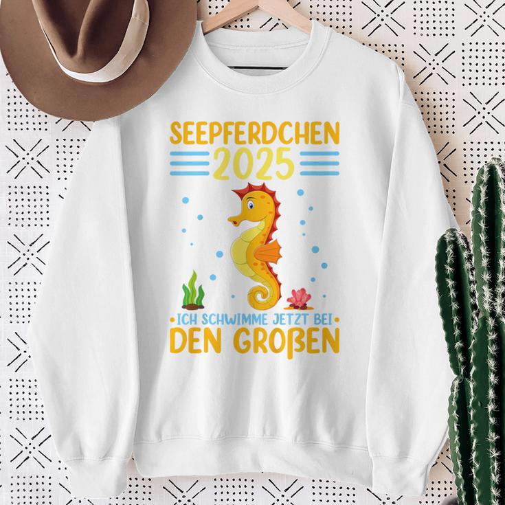 Kinder Seepferdchen 2025 Frühschwimmer Abzeichen Sweatshirt Geschenke für alte Frauen