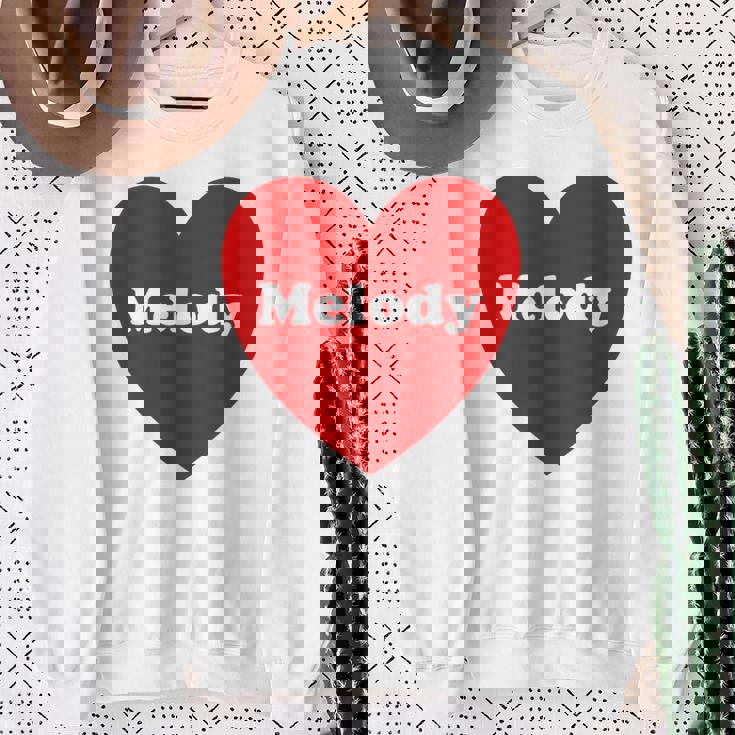 I Love Melody Heart Cute Melody Nombre Camisa de entrenamiento Regalos para ancianas