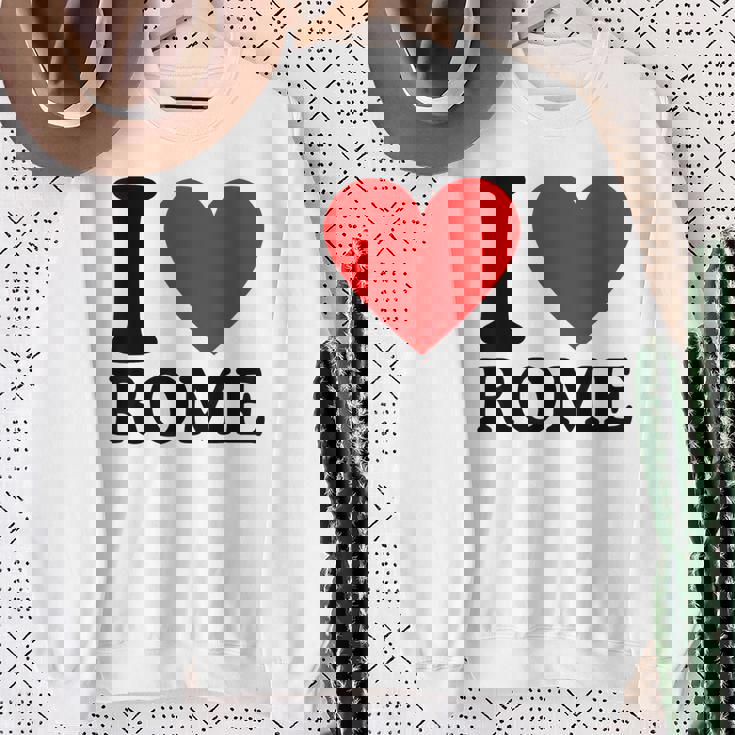 I Love Rome I Heart Rome Camisa de entrenamiento Regalos para ancianas