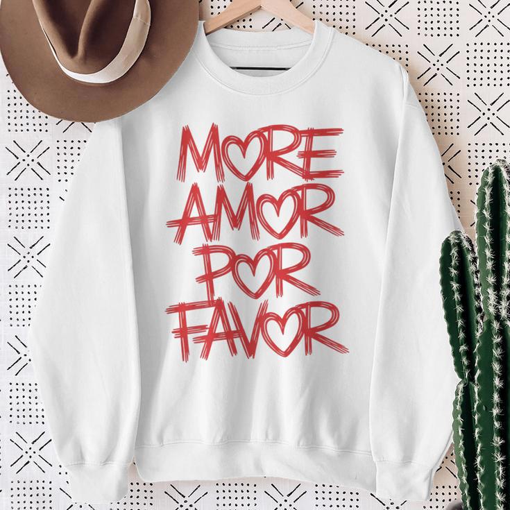 Mehr Amor Por Favor Sweatshirt Geschenke für alte Frauen