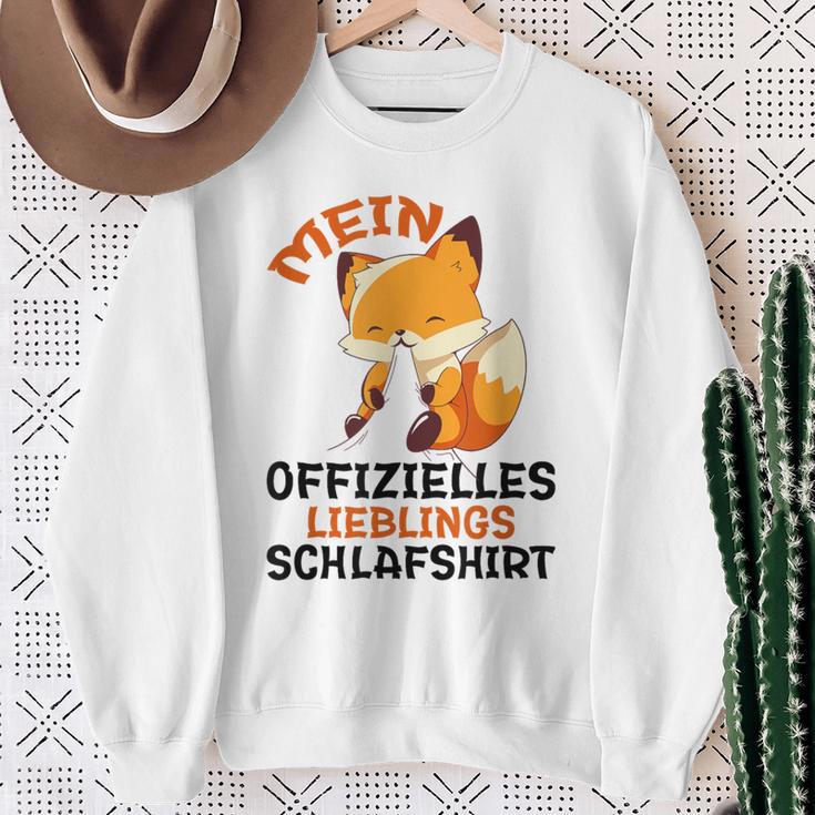 My Official Favourite Sleep Fox Pyjamas Fox Sweatshirt Geschenke für alte Frauen