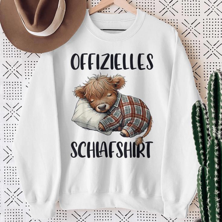 Official Highland Cow Highland Cow Sleep Sweatshirt Geschenke für alte Frauen