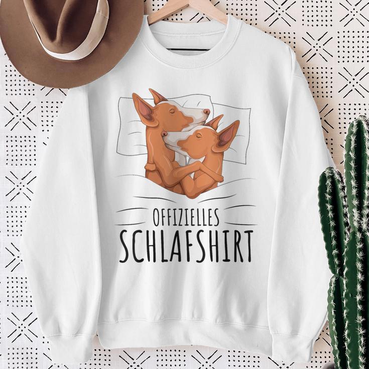 Official Podenco Ibicenco Dog Sleep Sweatshirt Geschenke für alte Frauen