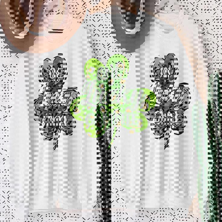 One Lucky Gammie Irish Shamrocks St Patrick's Day Sweatshirt Gifts for Old Women