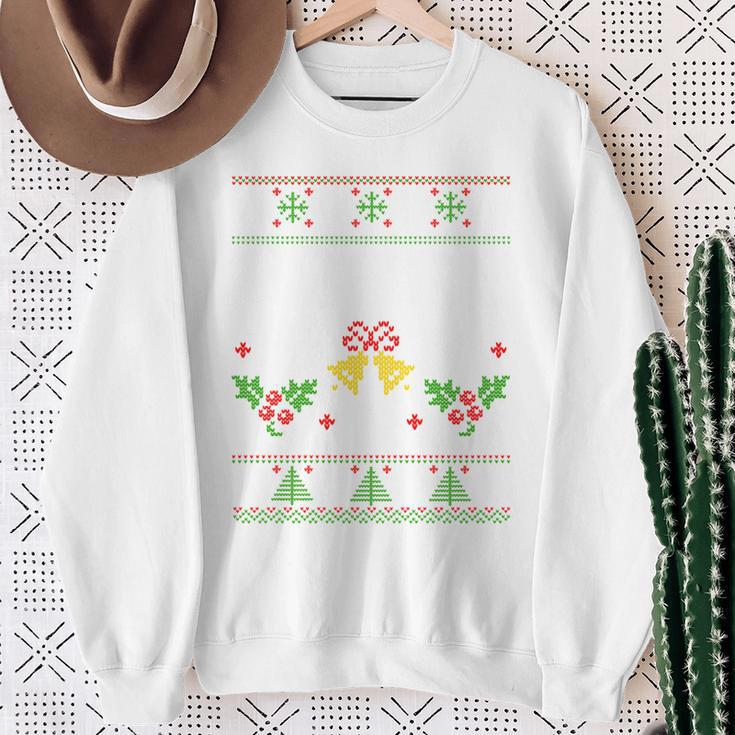 Peace I Come In Peace Matching Ugly Christmas Jumper Sweatshirt Geschenke für alte Frauen