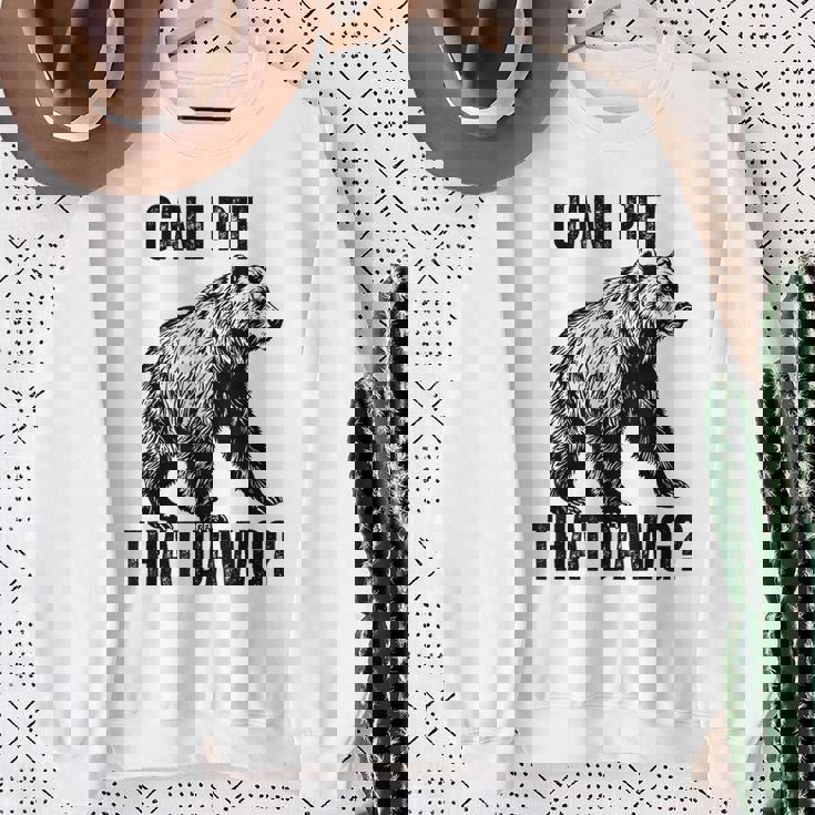 Can I Pet That Dog Bear Meme Dog Sweatshirt Gifts for Old Women