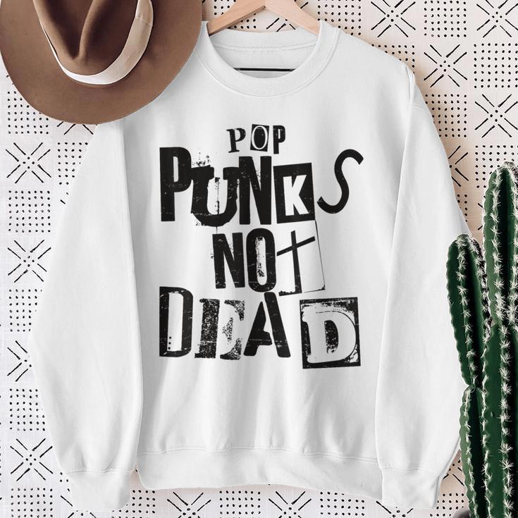 Pop Punks Not Dead -Intage Grunge Pop Punk Is Not Dead Sweatshirt Geschenke für alte Frauen