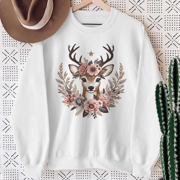 Reh Damen Reh Kostüm Kinder Carnival Reindeer Sweatshirt Geschenke für alte Frauen