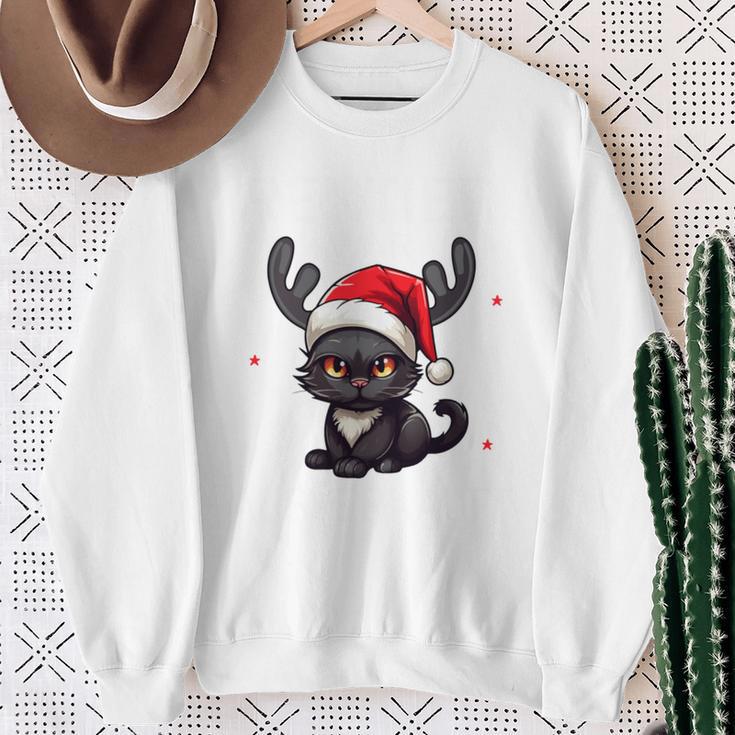 Reindeer Was Out Sold Out Cats Christmas Sweatshirt Geschenke für alte Frauen