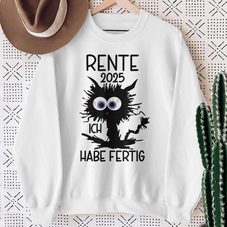 Rente 2025 Ich Habe Fertig Gray Sweatshirt Geschenke für alte Frauen