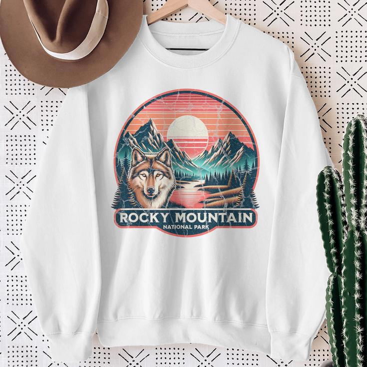 Rocky Mountain National Park Blue Sweatshirt Geschenke für alte Frauen