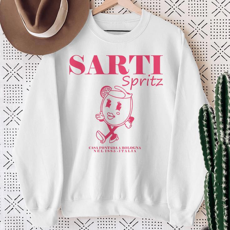 Sarti Spritz Cocktail Back Print Italiano Originale Sweatshirt Geschenke für alte Frauen