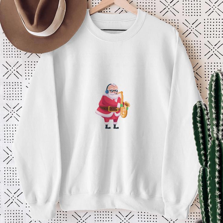 Saxophone Ugly Christmas Sweater Saxist Holiday Present Sweatshirt Geschenke für alte Frauen